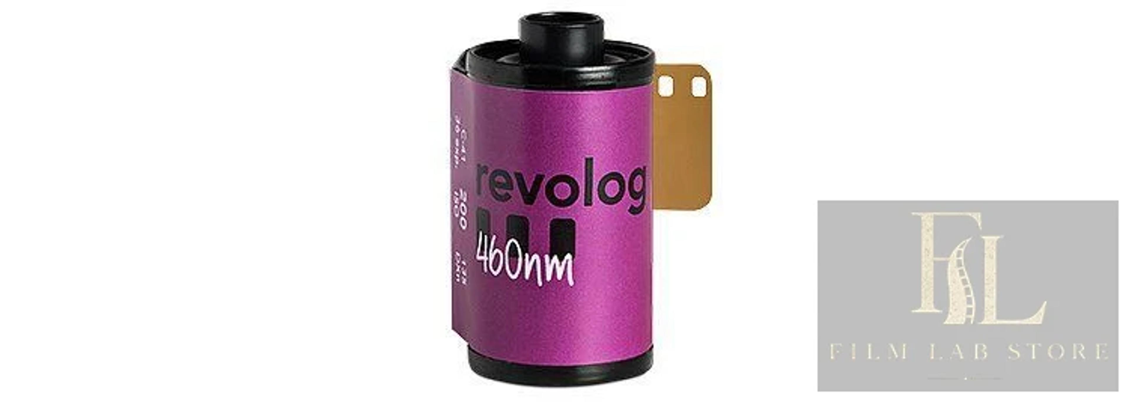 Revolog 460 nm — цветная фотоплёнка 135 со сдвигом цвета, 36 кадров, ISO 400