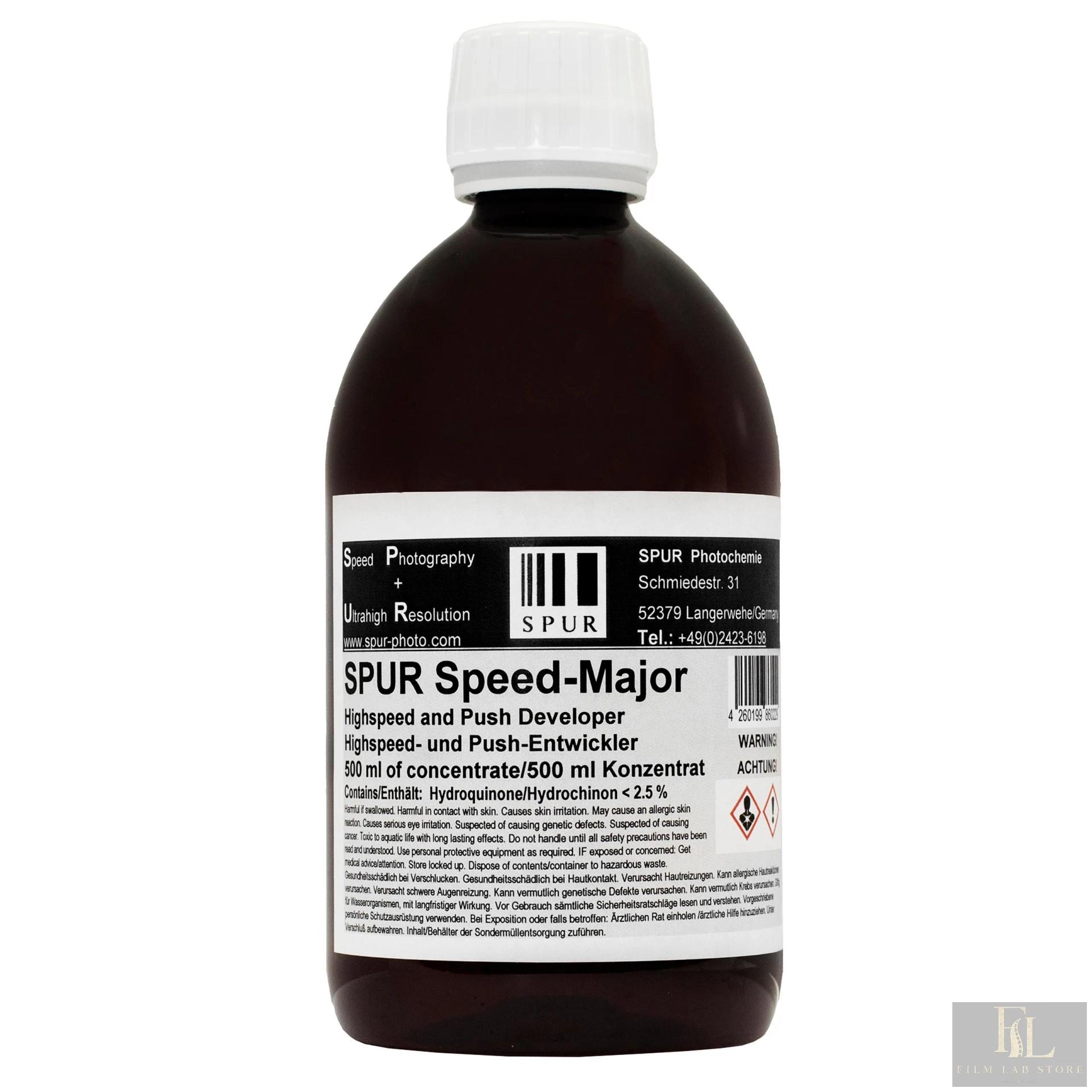 SPUR Speed Major — проявитель для push-обработки, концентрат 500 мл