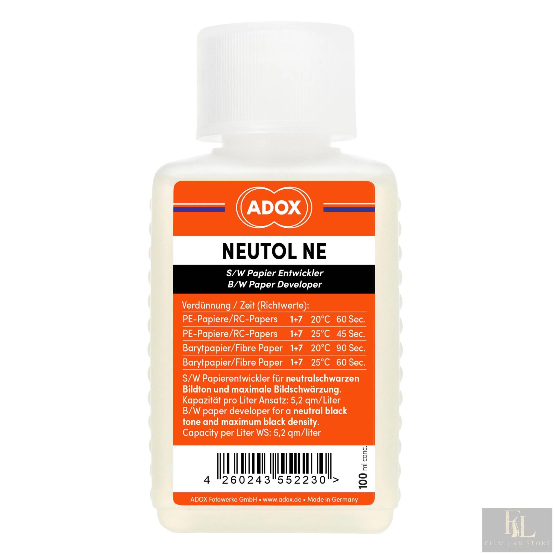 ADOX Baby Neutol NE — проявитель для фотобумаги, концентрат 100 мл