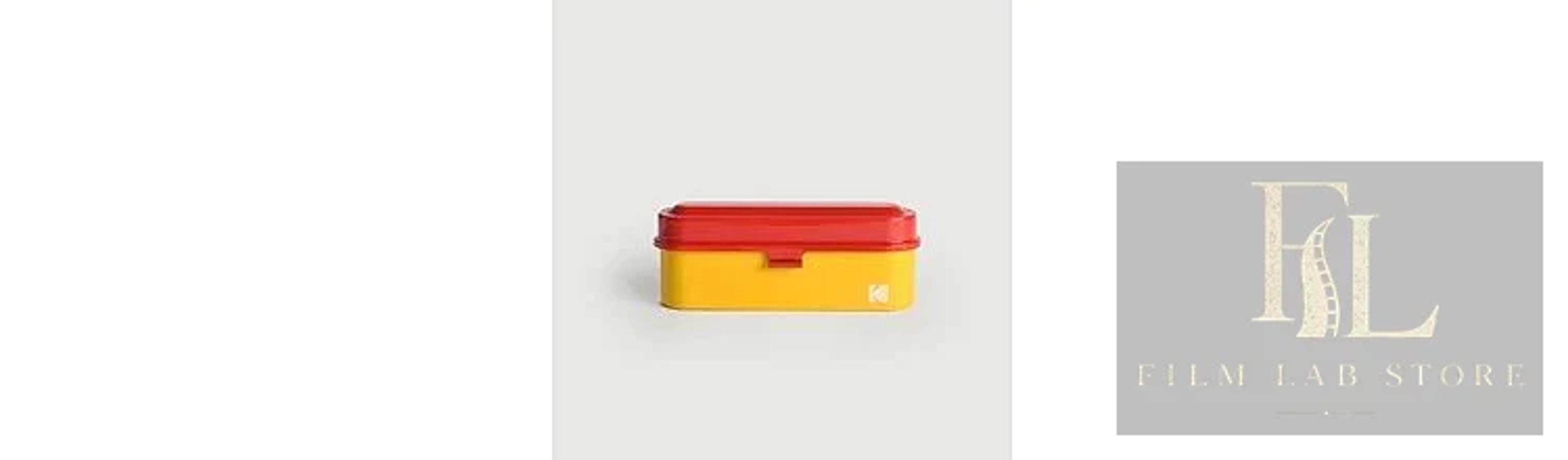 KODAK Film Steel Case Yellow with Red lid