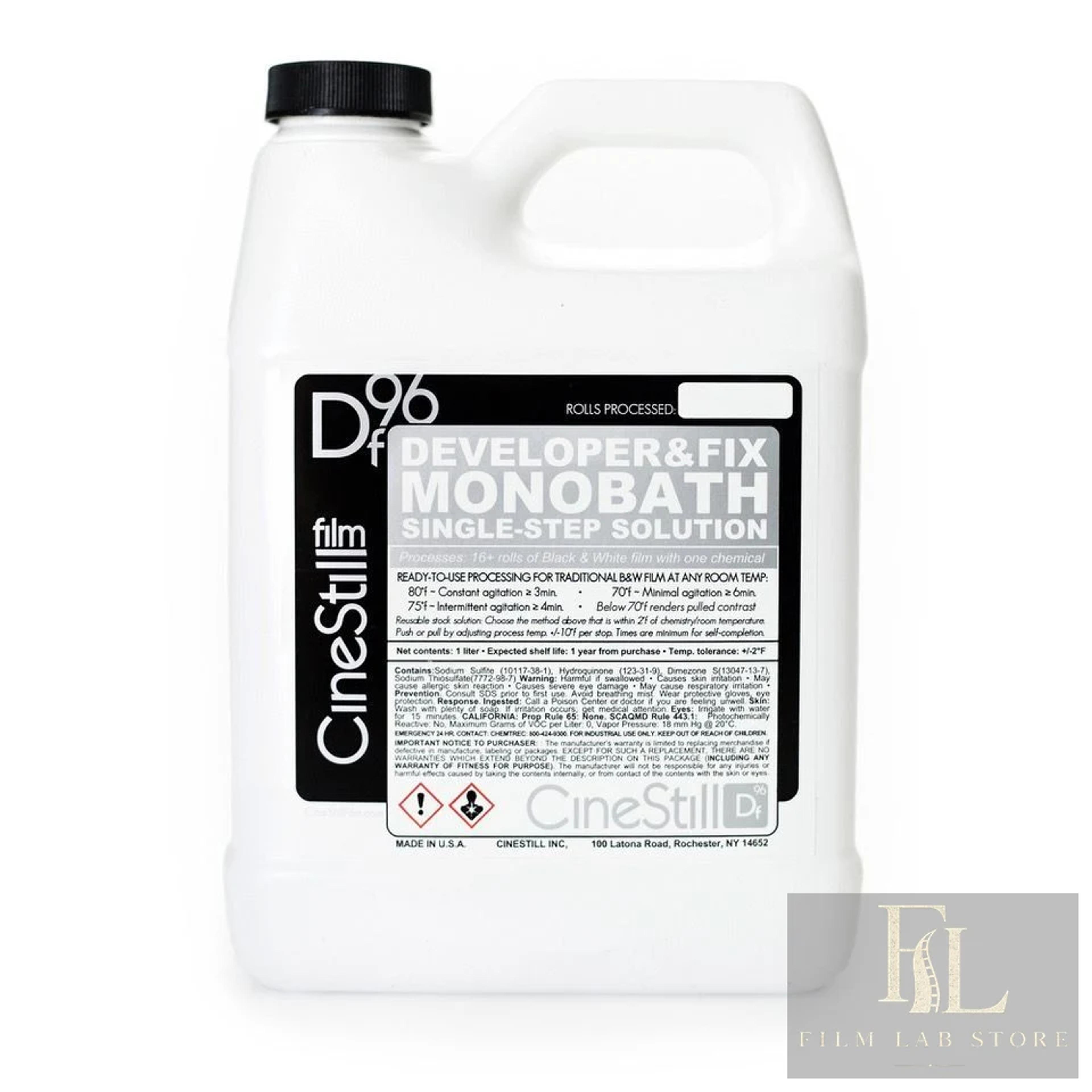CINESTILL Df96 “Developer&Fix” B&W Monobath Single-Step 1000ml Solution - Liquid Concentrate