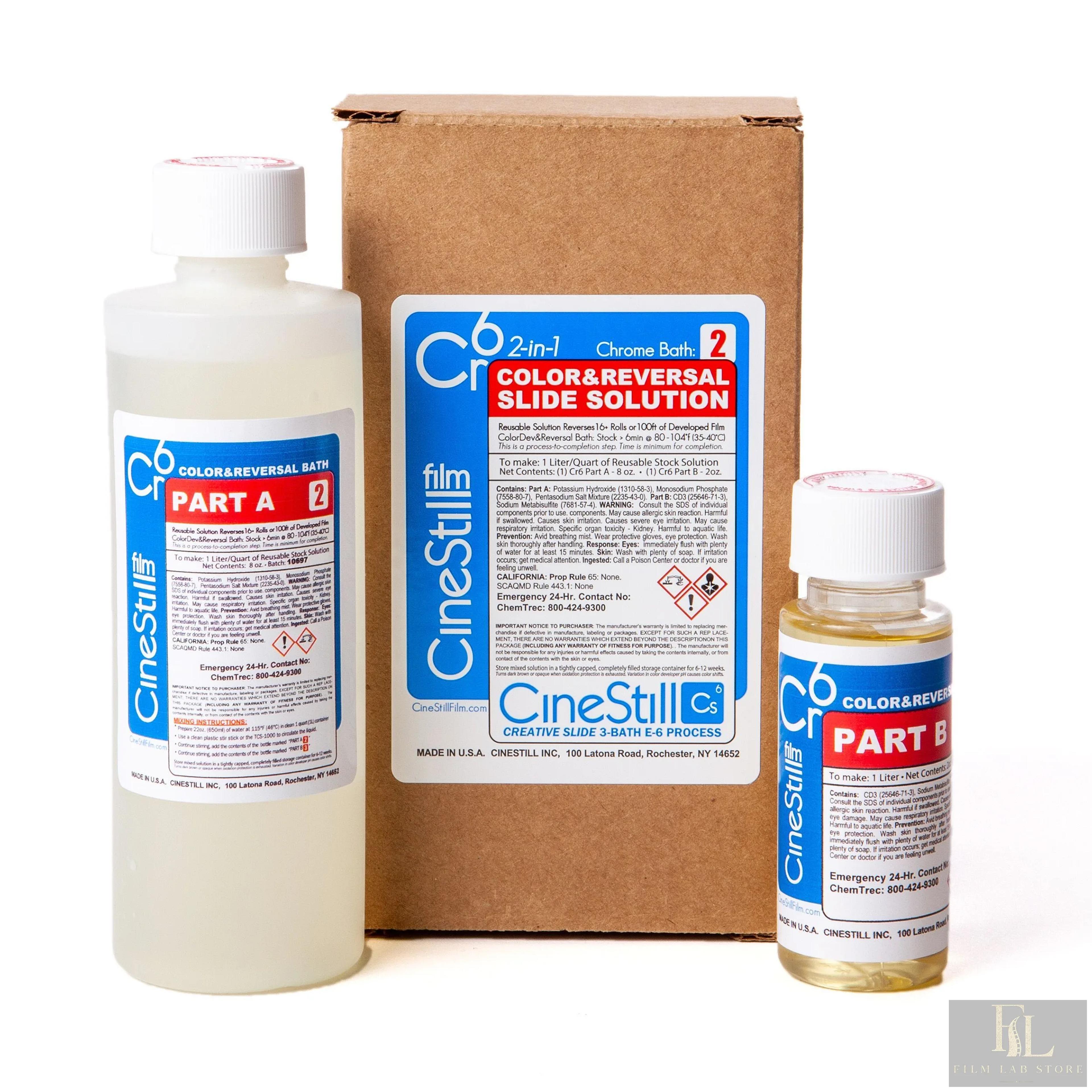 CINESTILL Cr6 ''Color&Reversal'' 2-in-1 Slide Solution (16+ Rolls) to mix 1000 ml