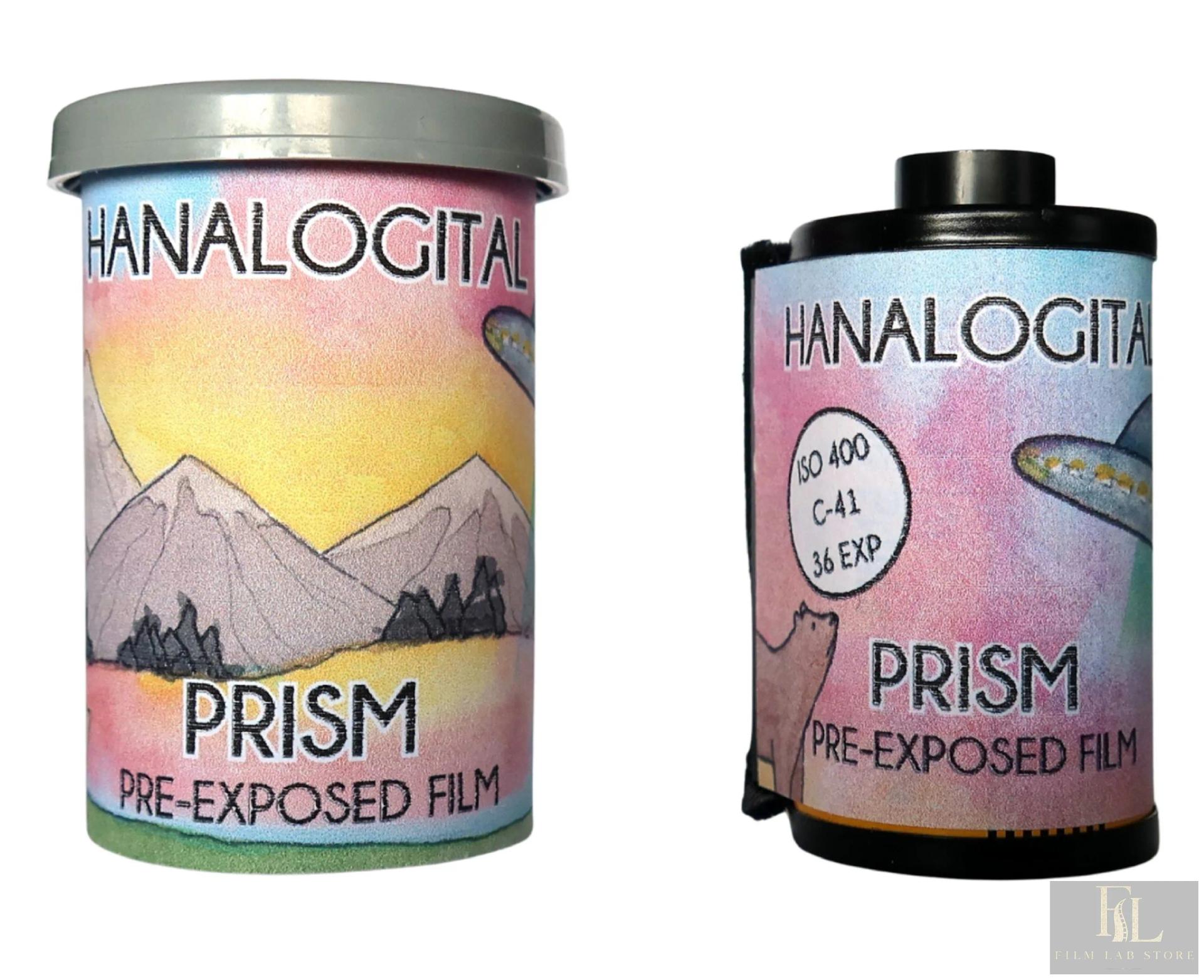 Hanalogital PRISM — кольорова фотоплівка 135, 36 кадрів, ISO 400, із засвіткою