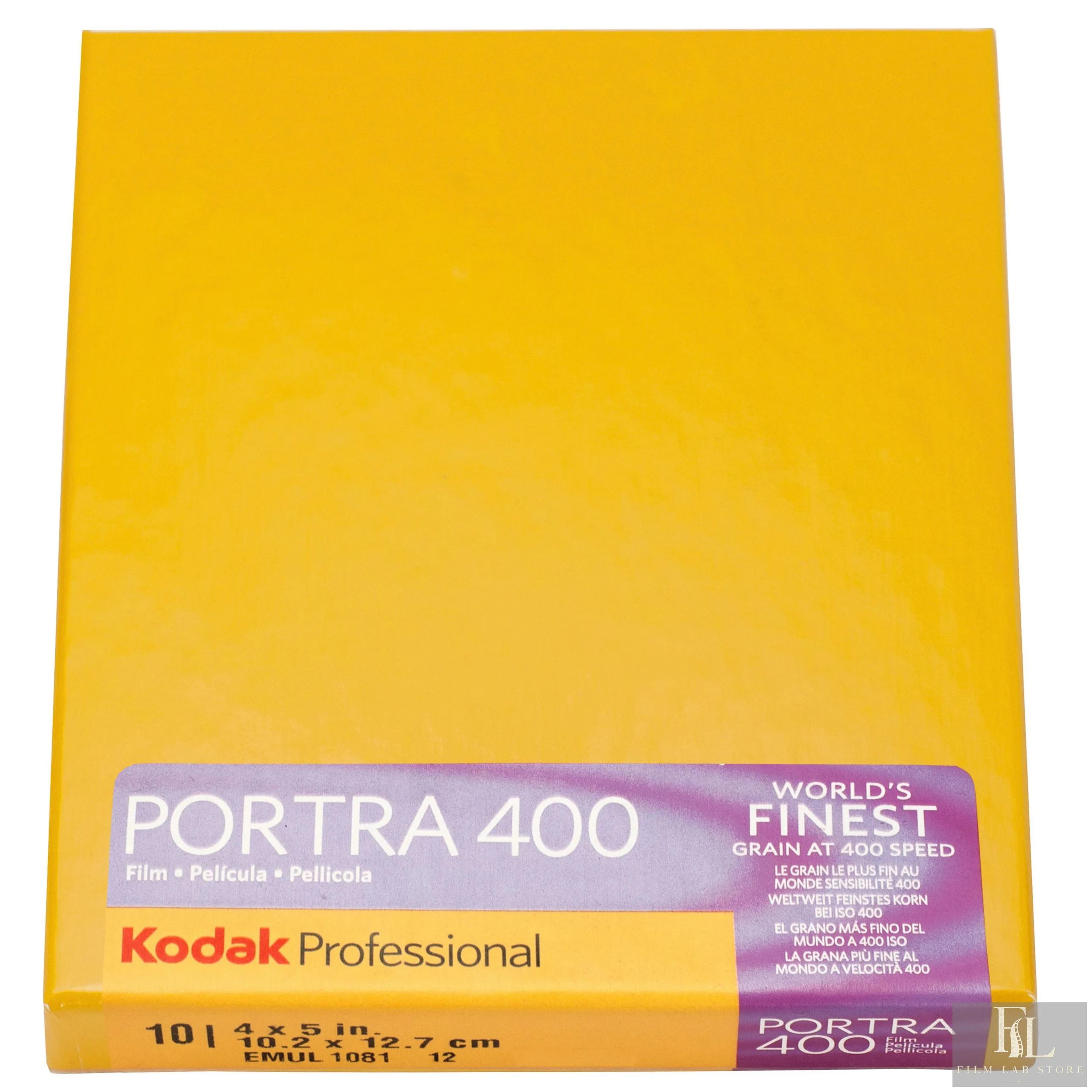 Kodak Portra 400 — цветная листовая плёнка 10,2×12,7 см (4×5″), 10 листов, ISO 400