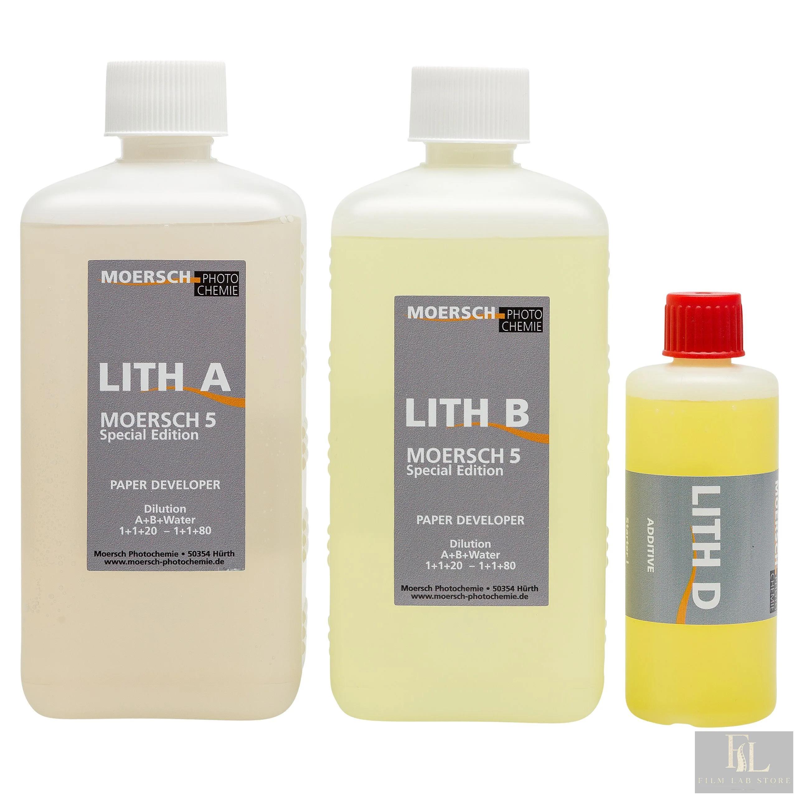 MOERSCH Lith 5 Master Kit: 2x500ml = 1000ml + 1 Additive 1000 ml conc.