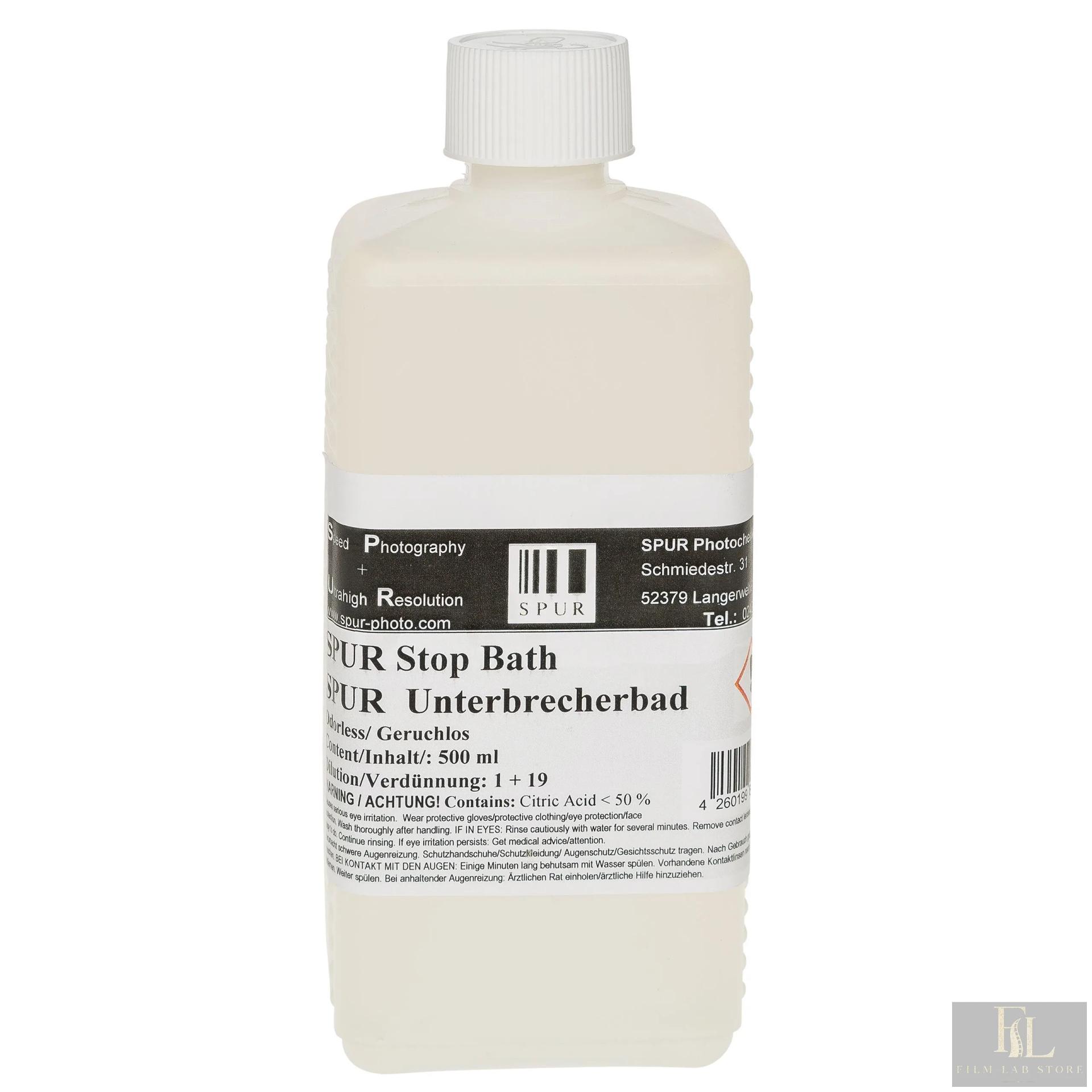 SPUR Stop Bath — odourless, 500 ml concentrate