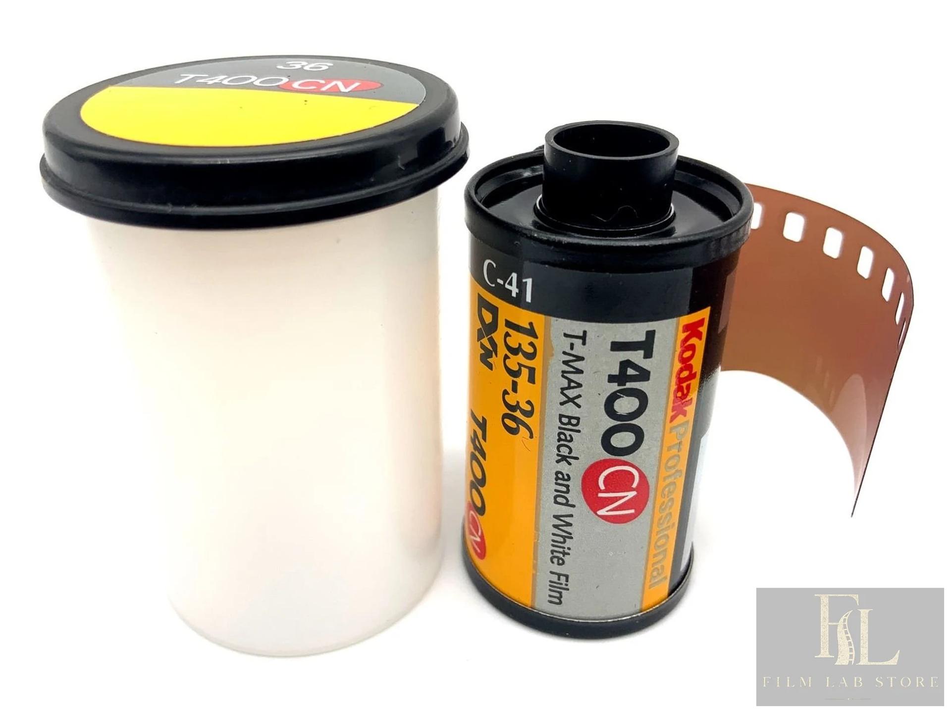 Kodak T400CN T-Max — чёрно-белая фотоплёнка 135 для процесса C-41, 36 кадров, ISO 400, просроченная 07/1999