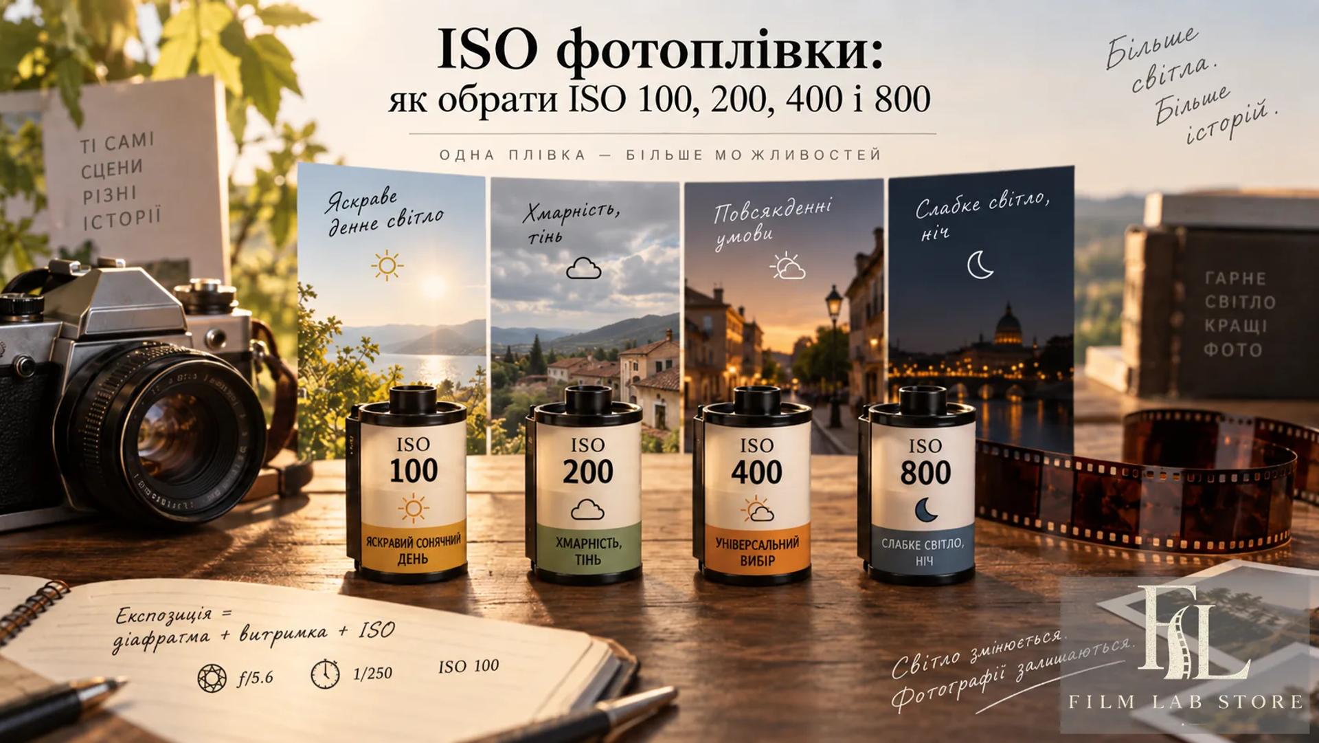 ISO фотоплівки: як вибрати 100, 200, 400 чи 800
