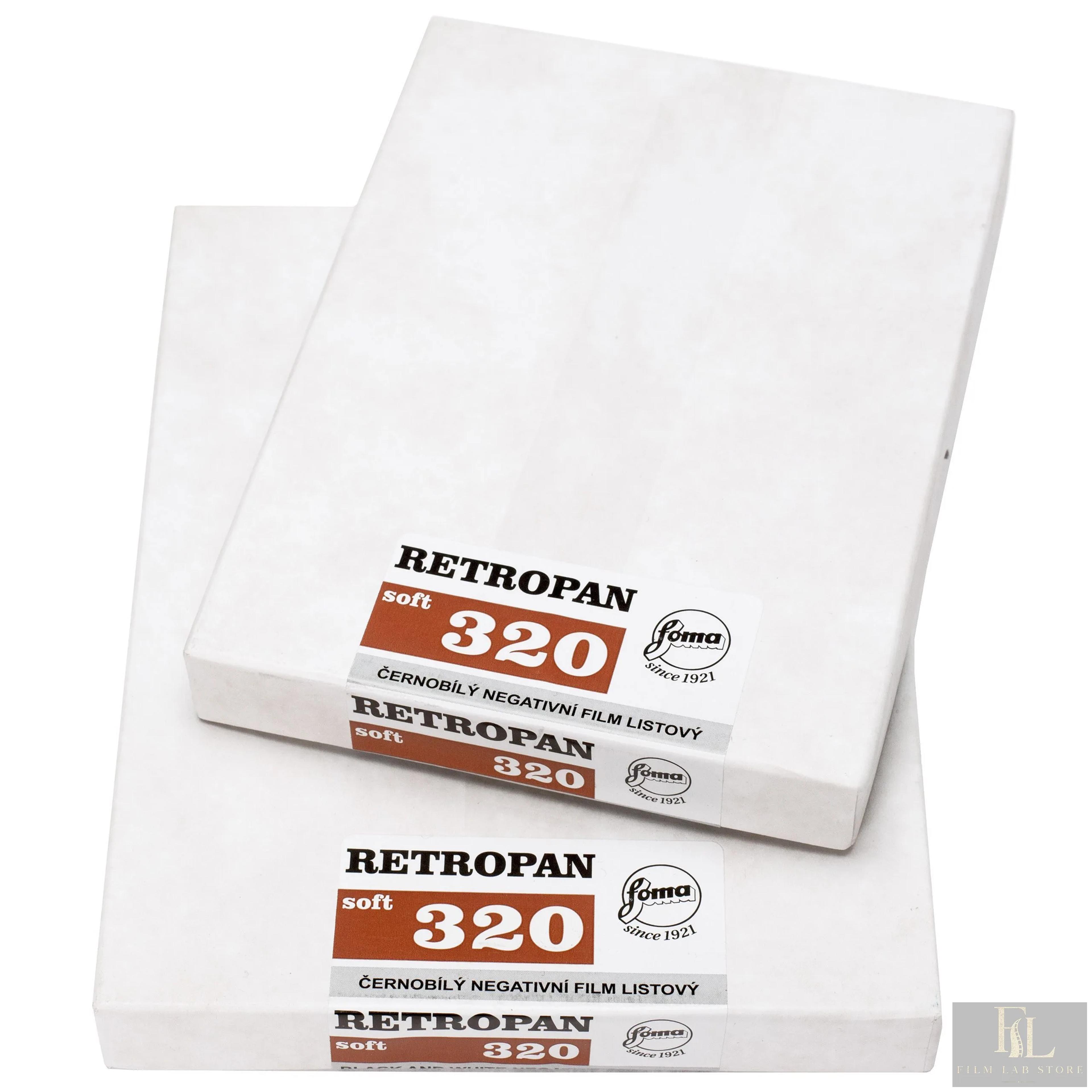 FOMA Retropan 320 Soft 4x5“/50 Sheets 10,2x12,7 CM (4x5 INCH) / 50 Sheets
