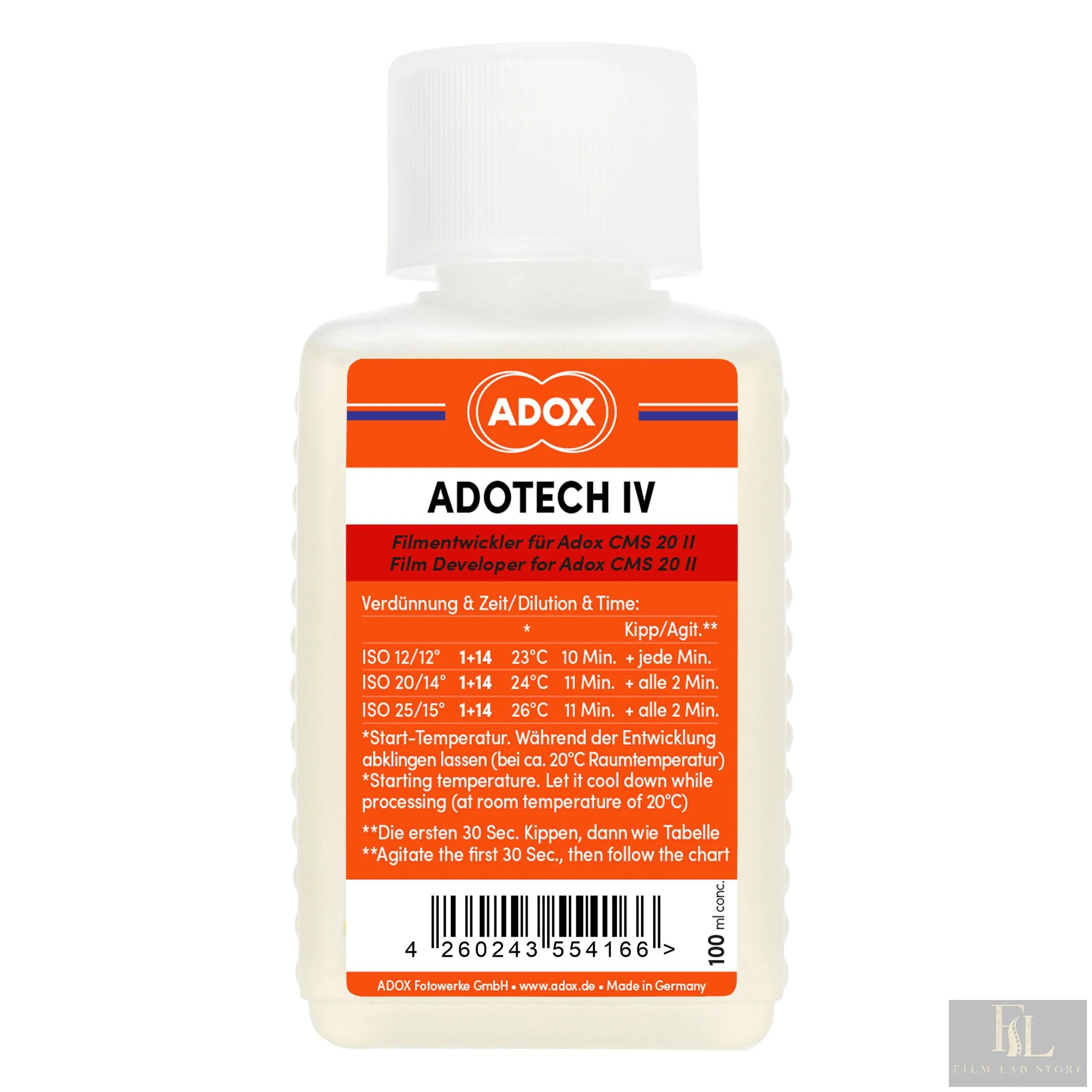 ADOX Adotech IV for up to 6 35mm or 120 films 100 ml conc.