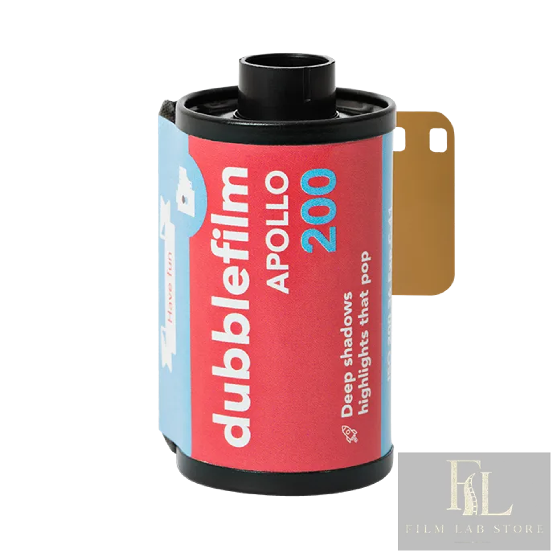 dubblefilm Apollo 200 — цветная фотоплёнка 135 с сине-жёлтым тоном, 36 кадров, ISO 200