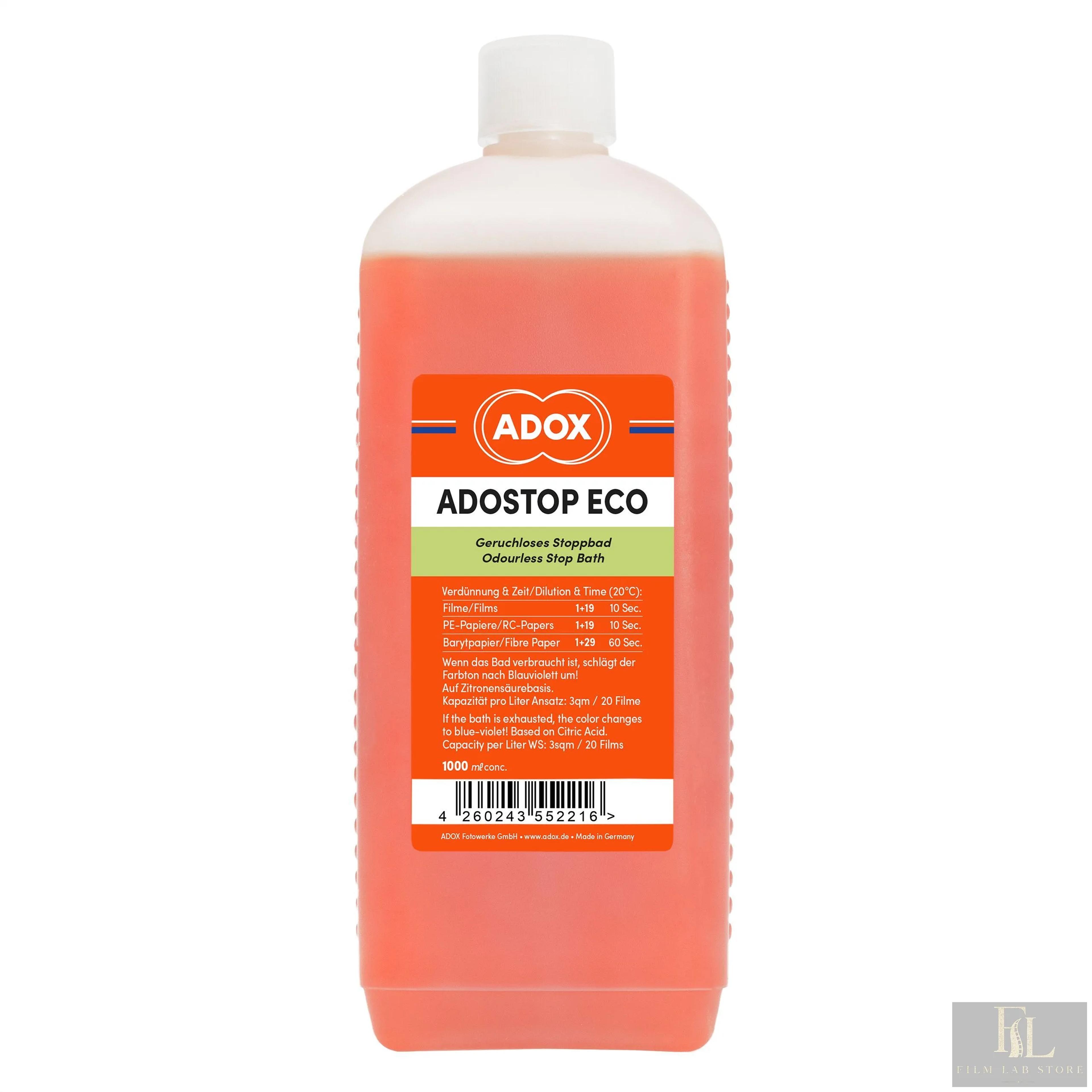 ADOX ADOSTOP ECO Stop Bath with Indicator 1000 ml conc.