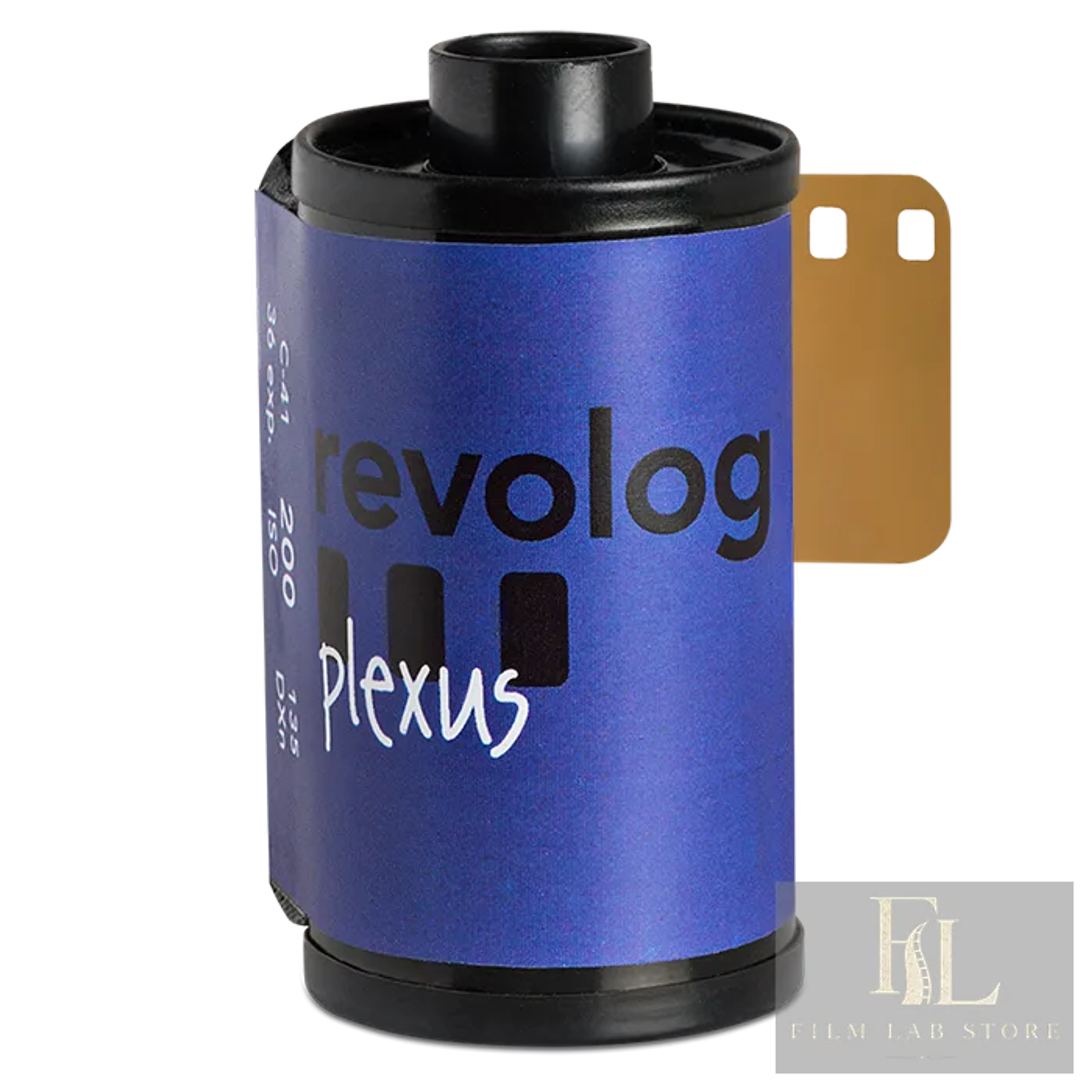 Revolog Plexus 200 — цветная фотоплёнка 135 с синей сеткой, 36 кадров, ISO 200