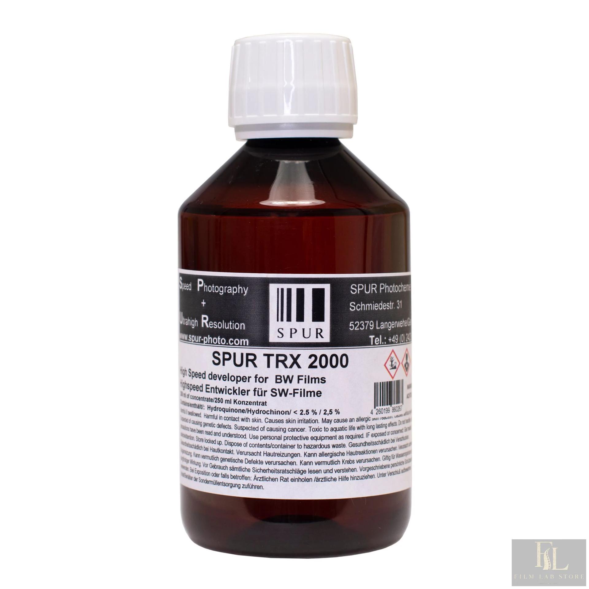 SPUR TRX 2000 — high-speed developer, 250 ml concentrate