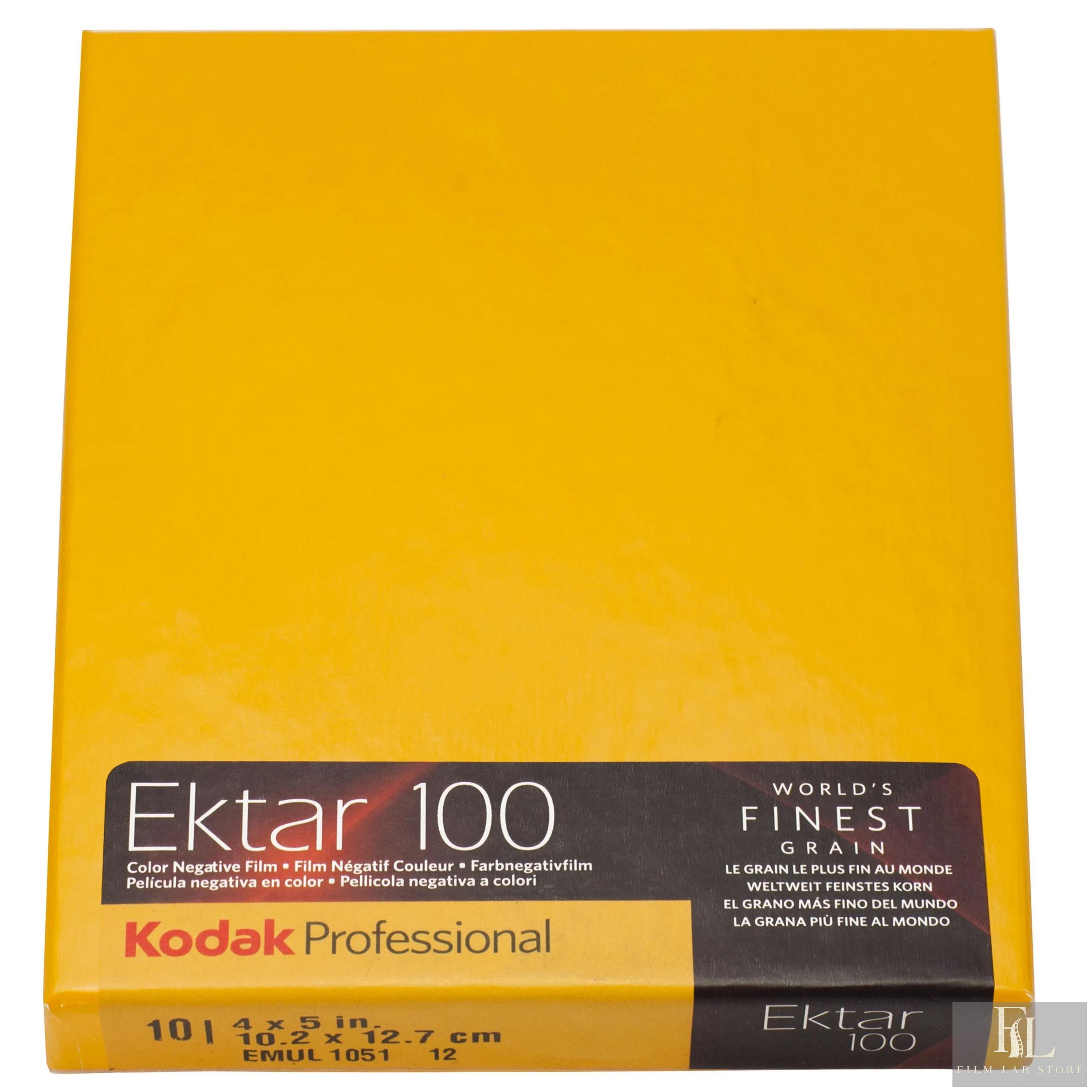 Kodak Ektar 100 — цветная листовая плёнка 10,2×12,7 см (4×5″), 10 листов, ISO 100