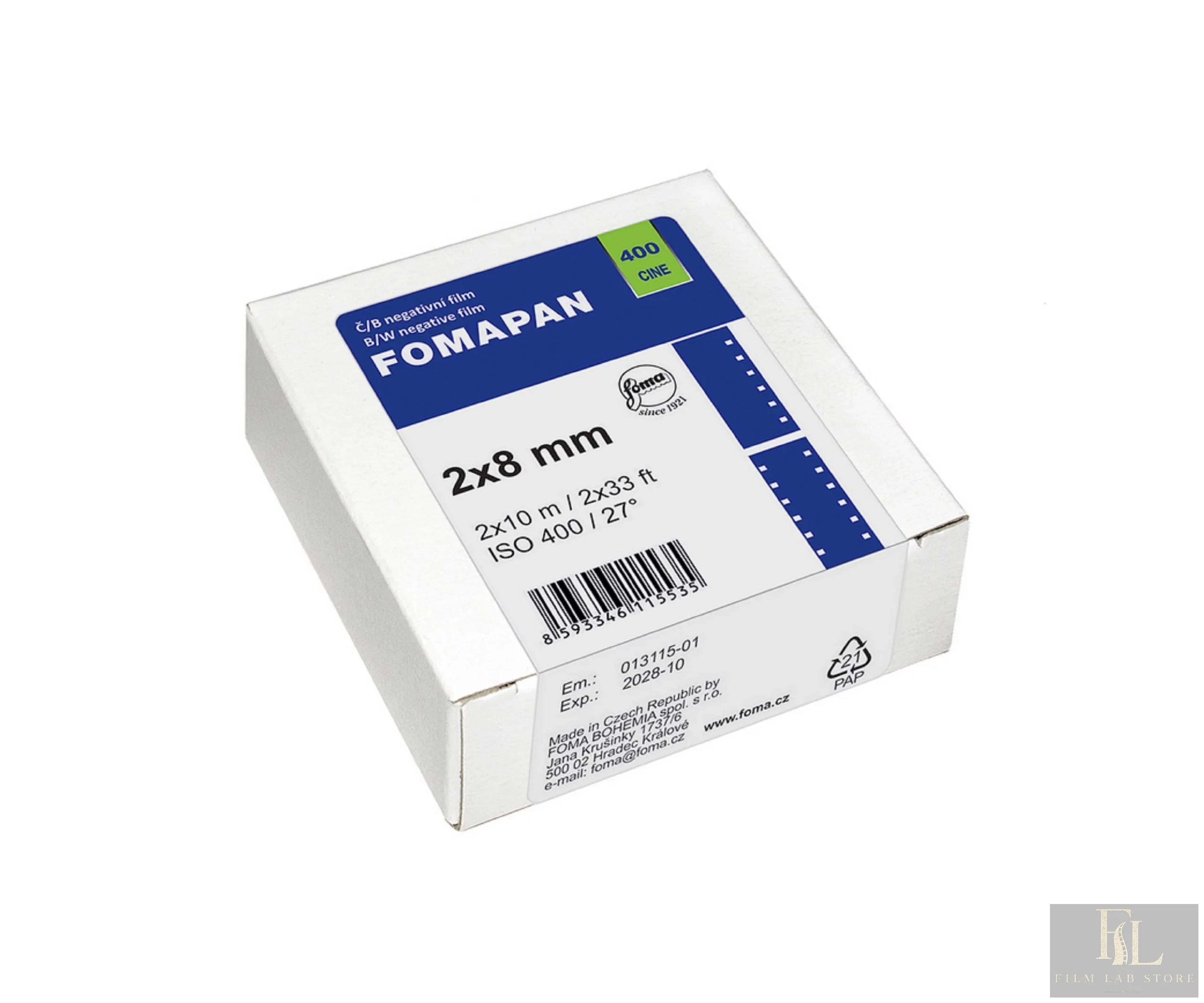 FOMA FOMAPAN 400 Cine 2x8 MM/10 M