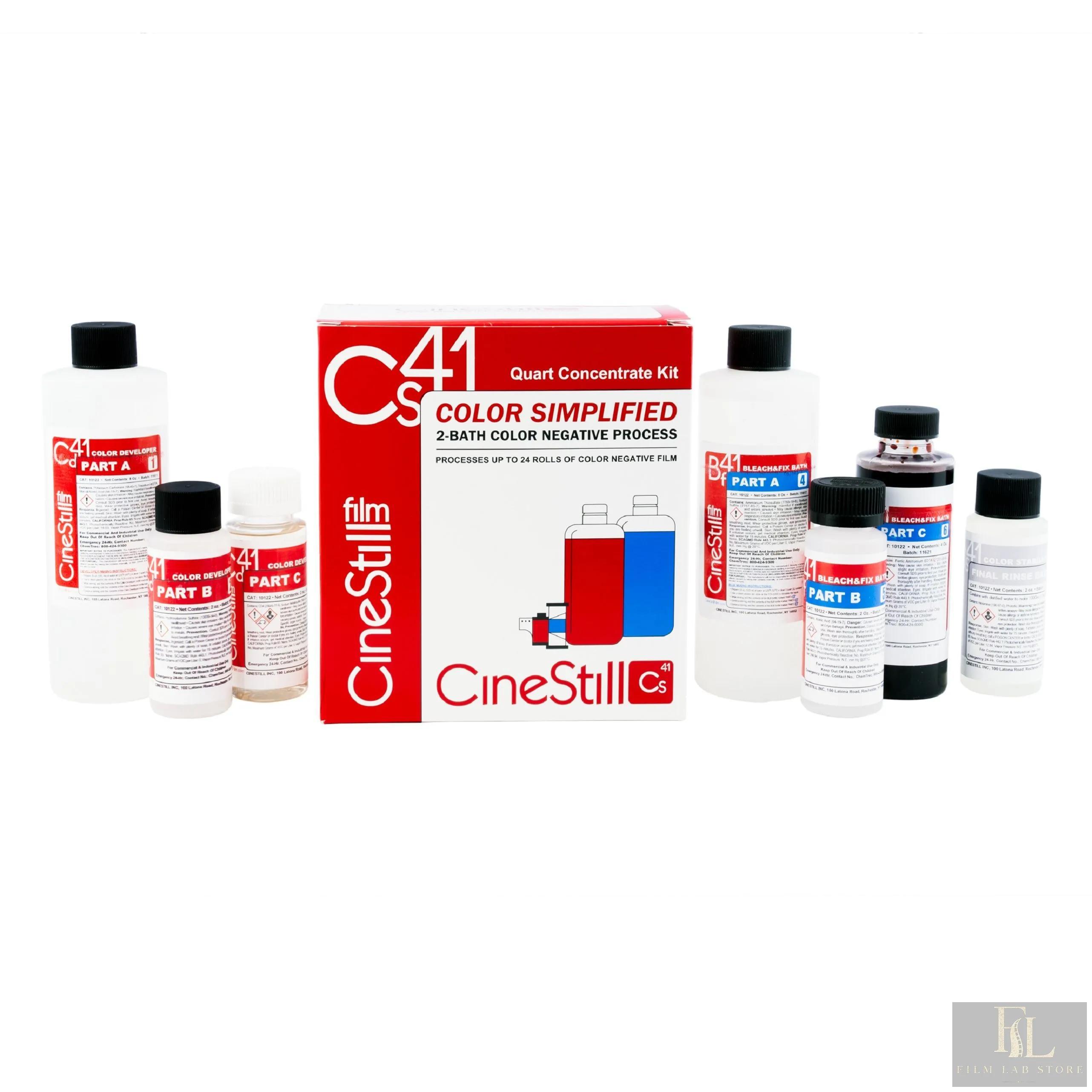CINESTILL Cs41 ''Color Simplified'' 2-Bath Kit for Processing Color Negative Film (C-41)