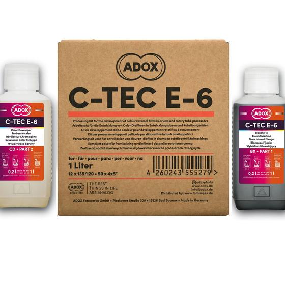 ADOX C-TEC E-6 3-bath kit for 12 films to mix 1000 ml