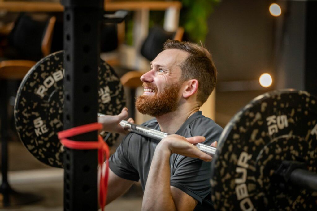 Squats met een trainer