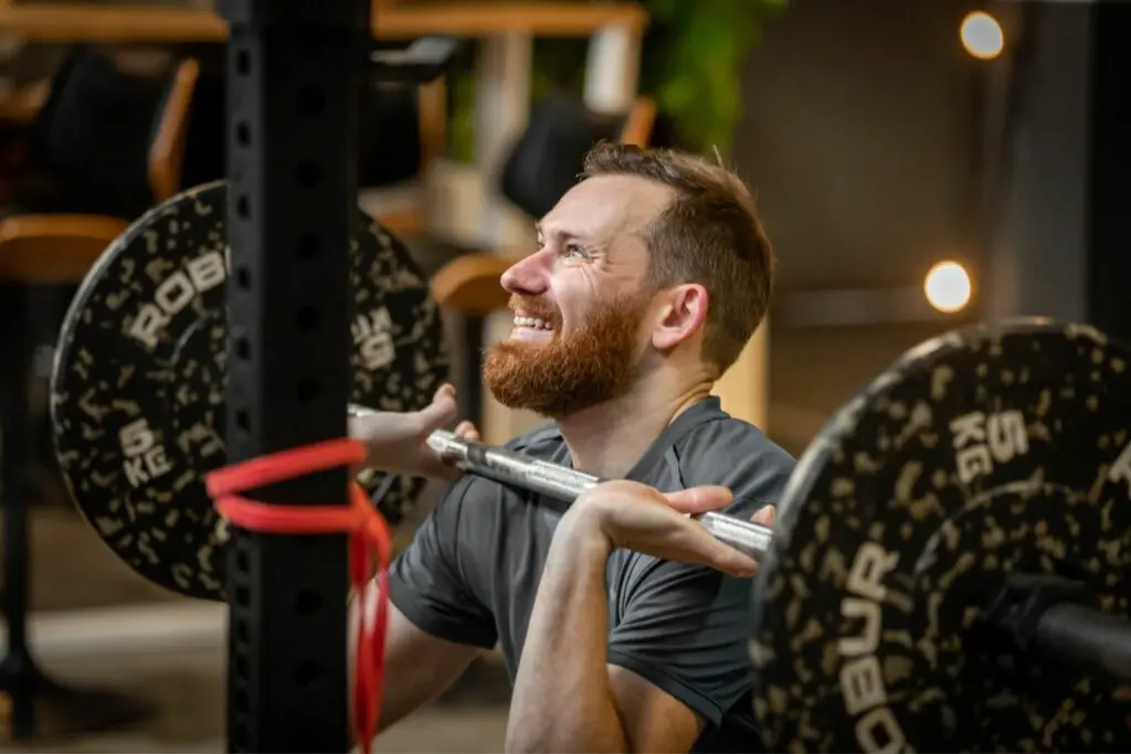 Squats met een trainer