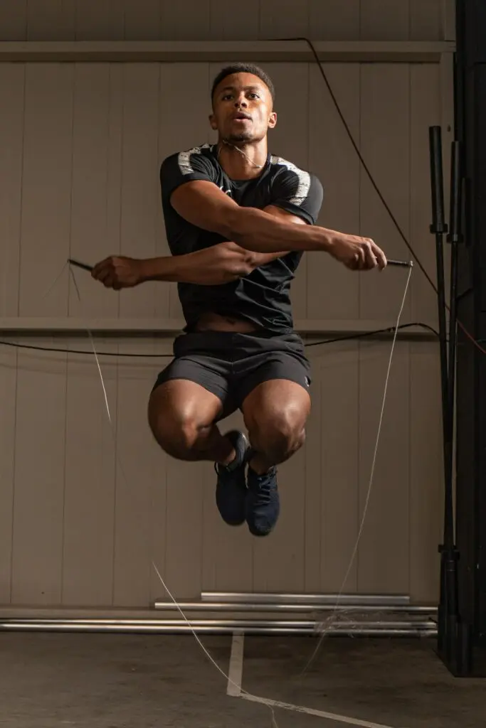 touwtje springen tijdens hiit training