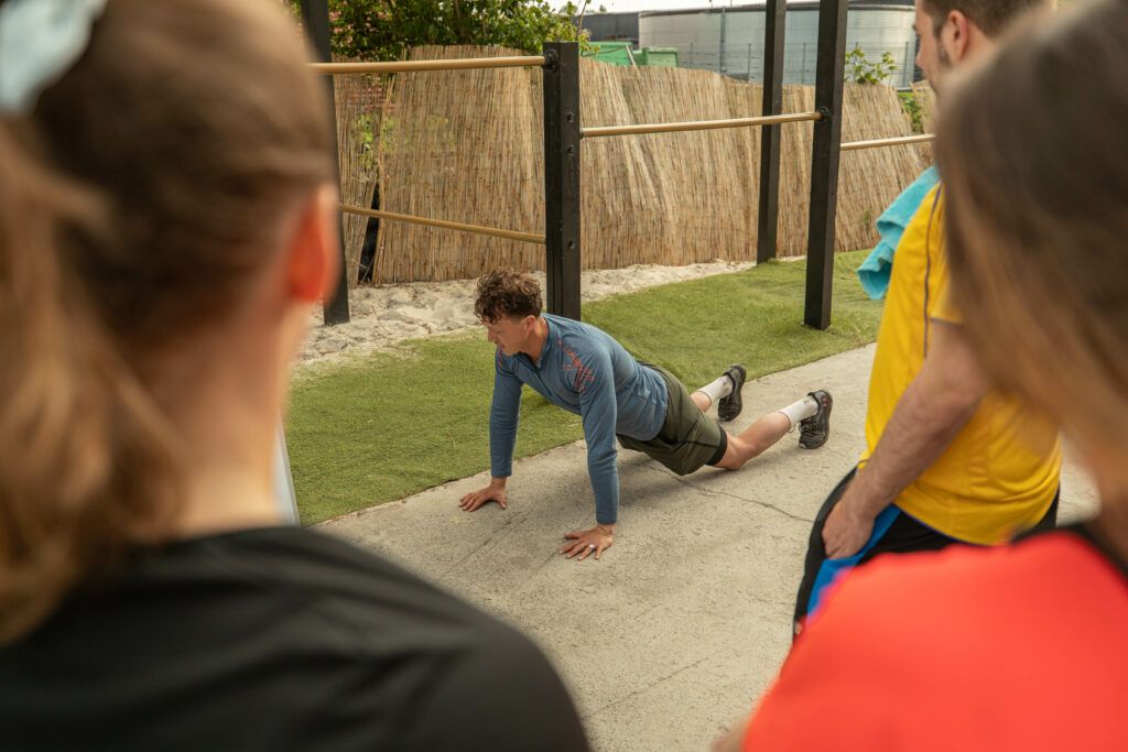 downward dog schouder oefening