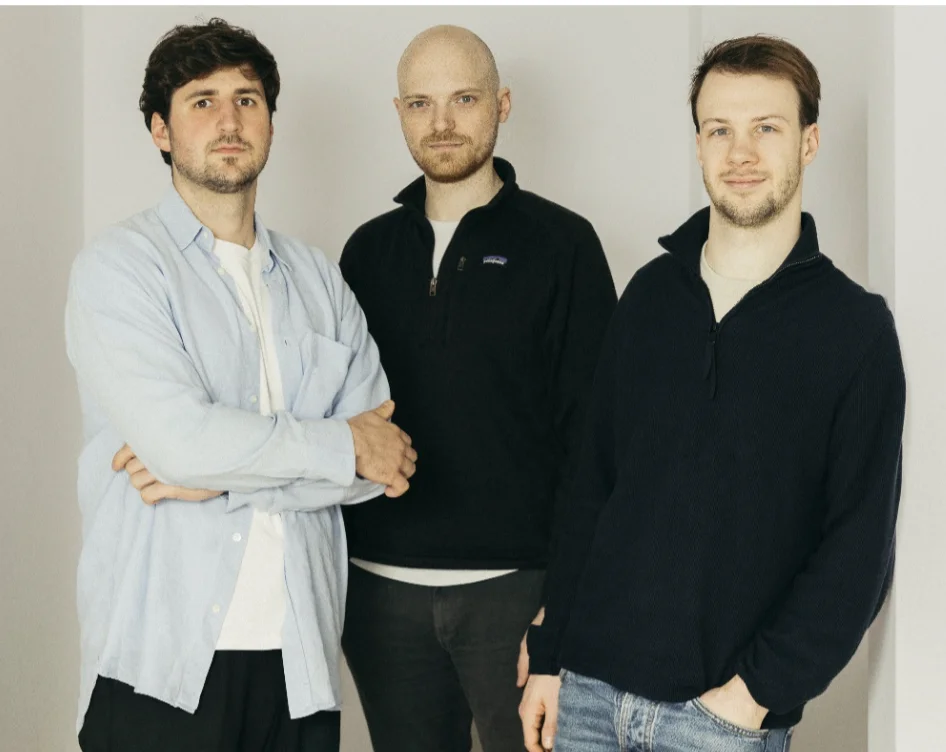 Langdock founders Jonas Beisswenger, Tobias Kemkes, and Lennard Schmidt (from left to right) Picture: Marzena Skubatz