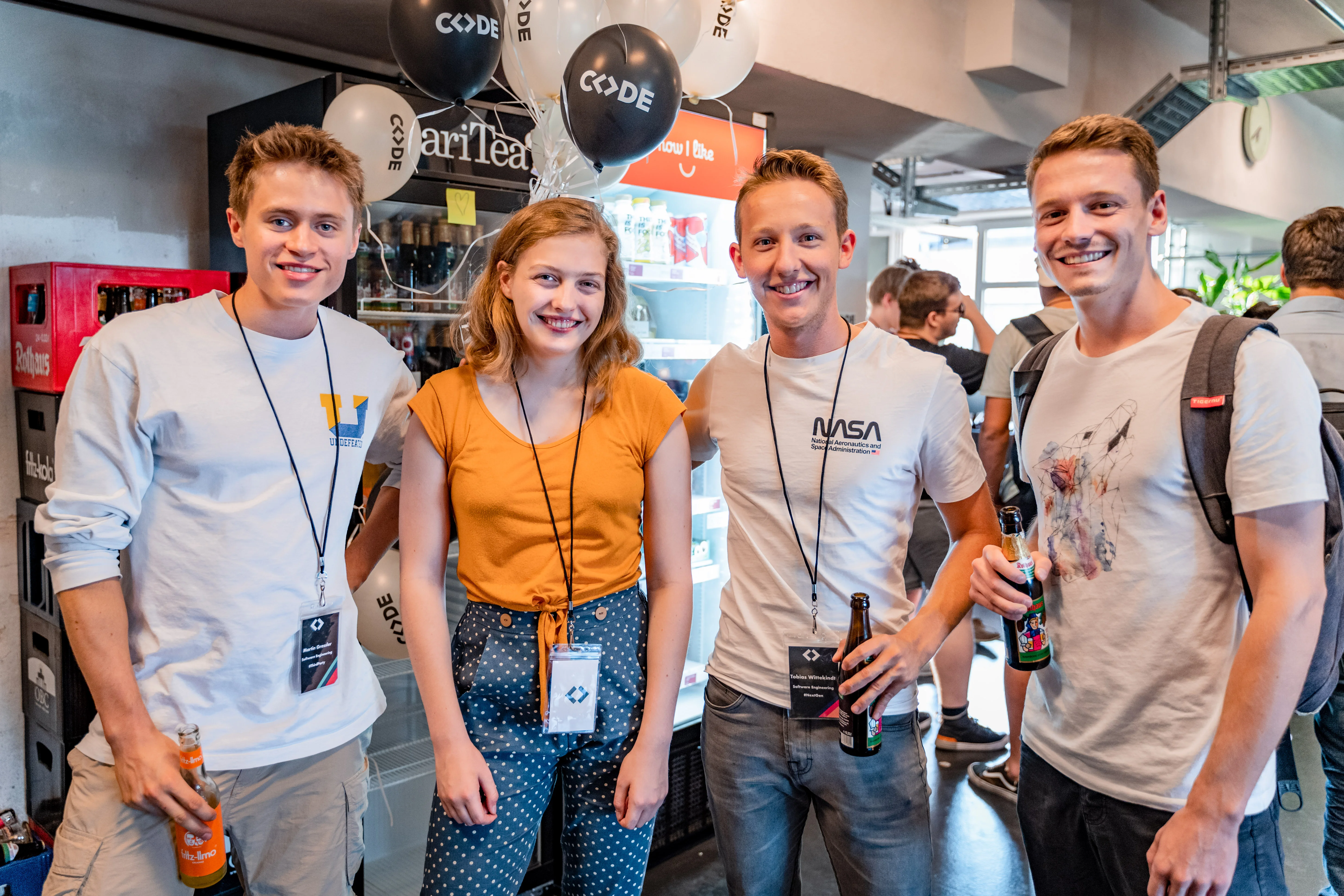 Lotta with her colleagues