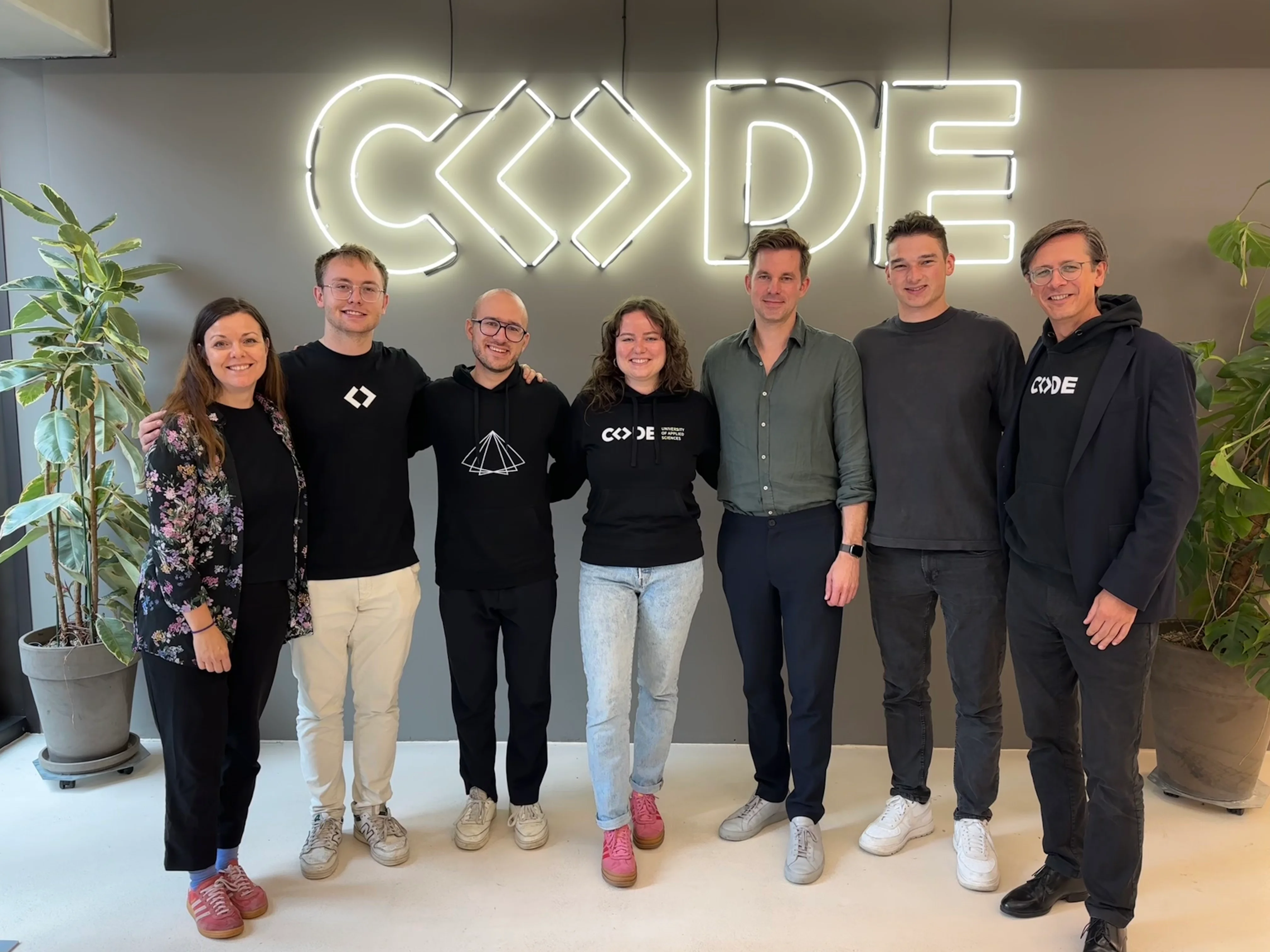 Representatives from CODE and EWOR meeting on CODE Campus