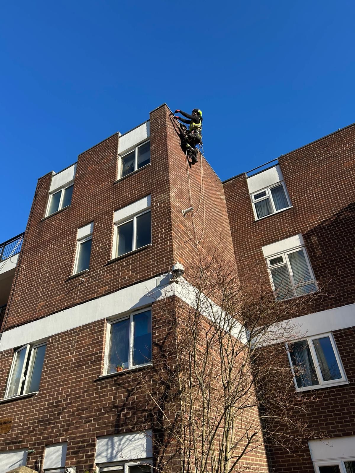 Brickwork Repointing – Rope Access