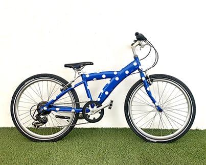 Vélo enfant 24 pouces bleu à pois