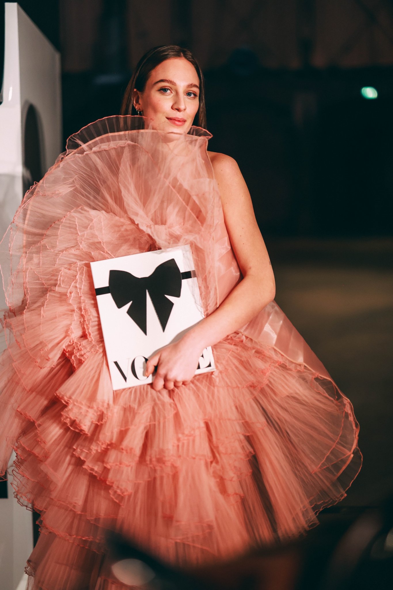 The VOGUE gift box with its giant black patent bow