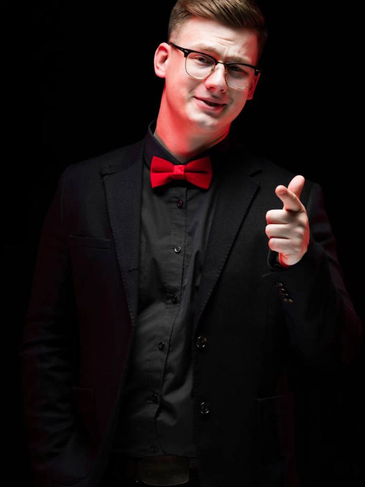 Jordan Blake presenting at an event