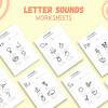 Letter Sounds Worksheets digital download, printable alphabet beginning sound worksheets, alphabet worksheets, alphabet writing, preschool thumbnail 2