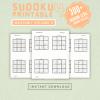 Sudoku Printable Adults Puzzles Sudoku Book Medium Vol 4, digital download, sudoku puzzle, children, puzzle for kids, brain teaser puzzle thumbnail 1