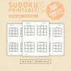 Sudoku Printable Adults Puzzles Sudoku Book Medium Vol 2, digital download, sudoku puzzle, children, puzzle for kids, brain teaser puzzle thumbnail 1
