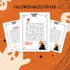 Halloween Mazes to print for kids, fun activites, halloween activities for kids PDF, labyrinth, printable labyrinths thumbnail 2