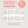 Sudoku Printable Adults Puzzle, Sudoku Book Easy Vol 1, digital download, easy sudoku, sudoku puzzle, children, puzzle for kids thumbnail 1