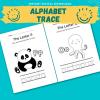 Alphabet trace letters, Trace & Color Letters A to Z, lowercase letters, uppercase, alphabet handwriting,printable learn to write worksheets thumbnail 2