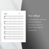 Printable Sheet Music for Piano Letter and A4 pdf. Blank Sheet Music Printable. Blank Staff Paper. Blank Music Paper. thumbnail 2
