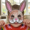 Adorable Bunny Rabbit: Free Printable PDF Coloring Mask for Kids thumbnail 3