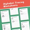 Alphabet Tracing Worksheets, ABC Tracing, Handwriting Practice, Printable, ABC Tracing Workbook, Trace letters, Alphabet Trace name thumbnail 2