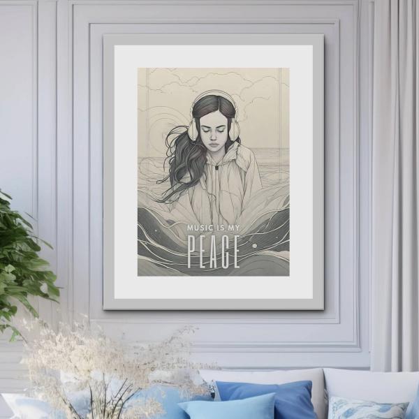 Music is poster, music posters, if music be, without music, wall art digital dowload printable PDF in multiple sizes