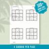 Sudoku Printable Adults Puzzles Sudoku Book Hard Vol 4, digital download, sudoku puzzle, children, puzzle for kids, brain teaser puzzle thumbnail 2