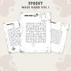 Halloween mazes for kids Printable Digital Download, Halloween Activity Sheets for Kids, Kindegarten, Halloween Activity Pack, Spooky Mazes thumbnail 2