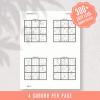 Sudoku Printable Adults Puzzle, Sudoku Book Easy Vol 1, digital download, easy sudoku, sudoku puzzle, children, puzzle for kids thumbnail 2