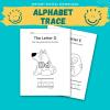 Alphabet trace letters, Trace & Color Letters A to Z, lowercase letters, uppercase, alphabet handwriting,printable learn to write worksheets thumbnail 1