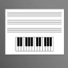 Music Staff blank sheet PDF with piano US Letter and A4 without clefs. Piano Worksheet. Read Music Worksheet. Music Worksheets. thumbnail 5