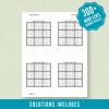 Sudoku Printable Adults Puzzles Sudoku Book Hard Vol 4, digital download, sudoku puzzle, children, puzzle for kids, brain teaser puzzle thumbnail 4