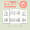 Sudoku Printable Adults Puzzles Sudoku Book Easy Vol 4, digital download, sudoku puzzle, children, puzzle for kids, brain teaser puzzle thumbnail 1